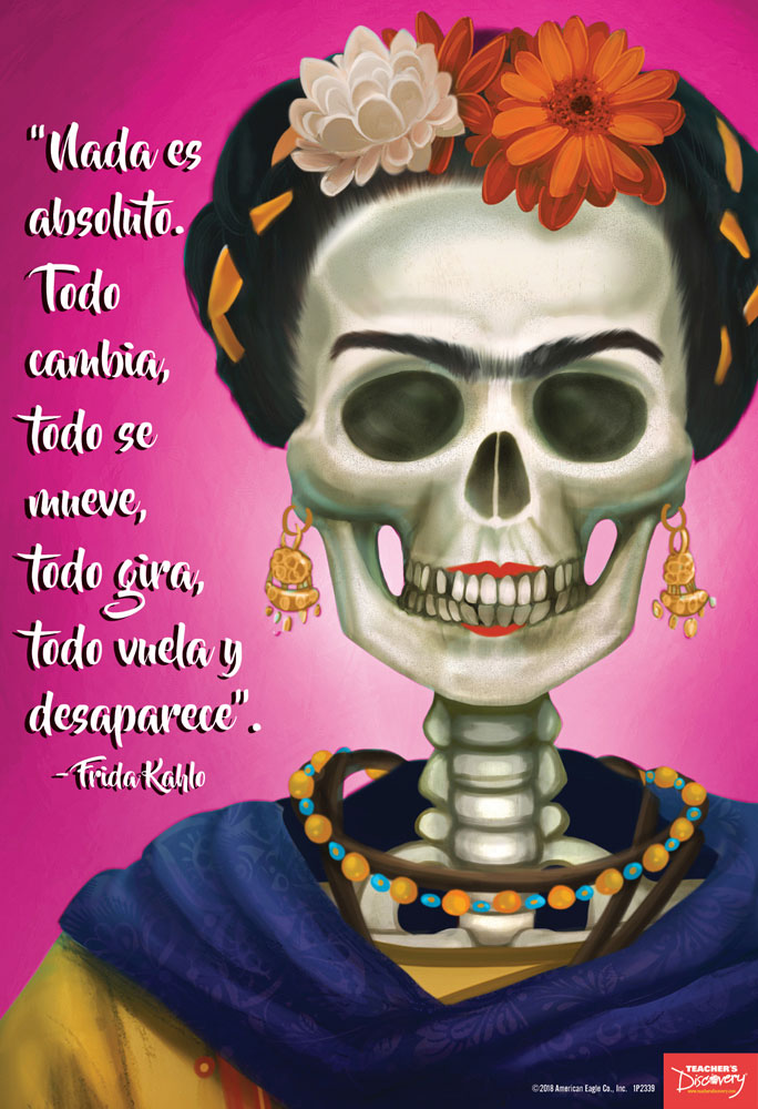 Frida Kahlo Día de los Muertos Mini-Poster