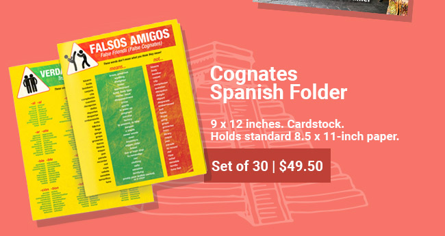 Cognates Spanish Folder