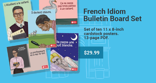 French Idiom Bulletin Board Set